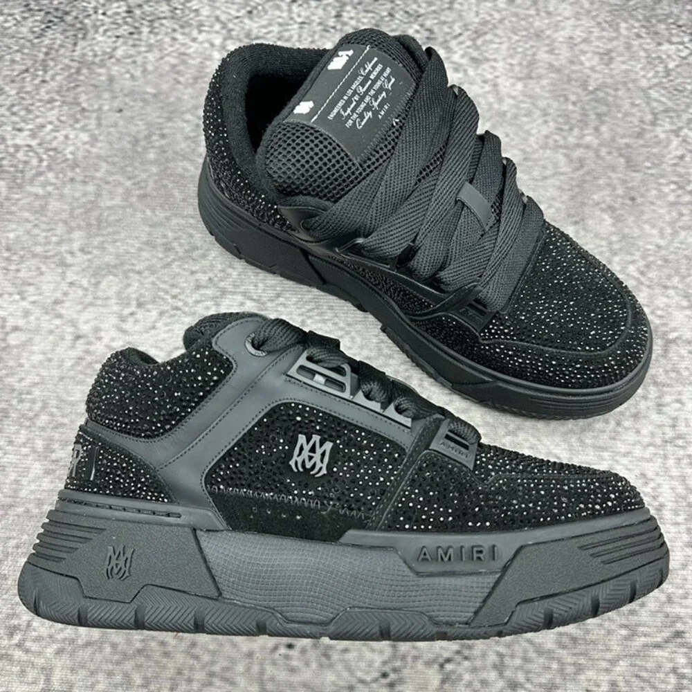 AMIRI | Shoes | Amiri Black Crystal Ma Sneakers | Poshmark